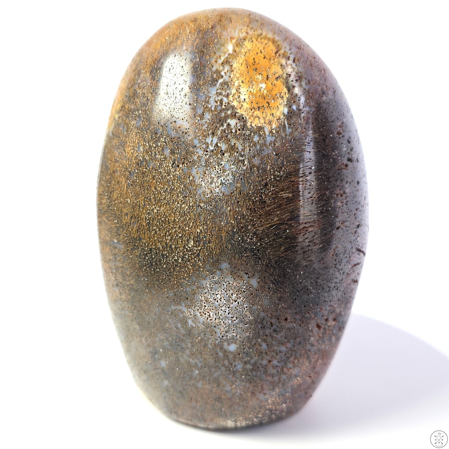 New 1242 gram 4.9 inch Natural Hair Agate Freeform 2.74 lb Polished Specimen