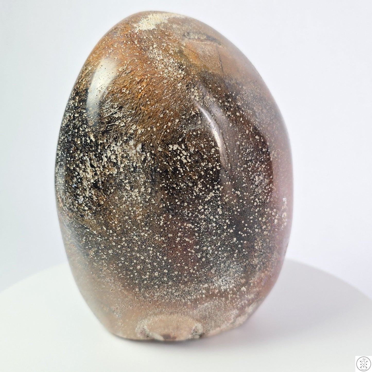 New 1242 gram 4.9 inch Natural Hair Agate Freeform 2.74 lb Polished Specimen