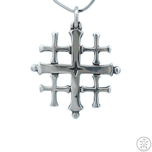 Vintage James Avery Sterling Silver Jerusalem Cross Pendant Charm Retired Nearly New