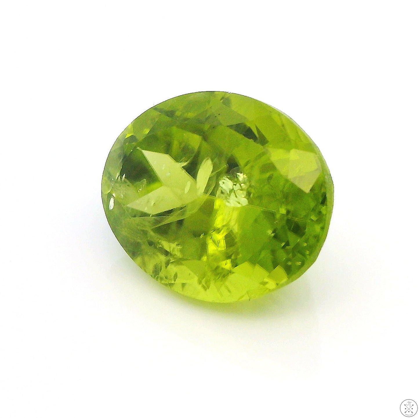 4.50 Carat Natural Peridot 11 x 9 mm Oval Faceted Gemstone Loose