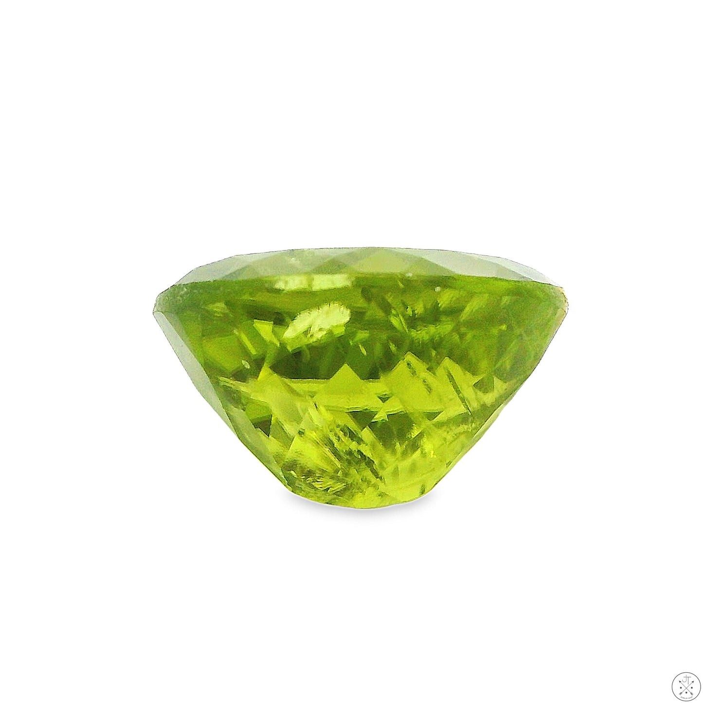 4.50 Carat Natural Peridot 11 x 9 mm Oval Faceted Gemstone Loose