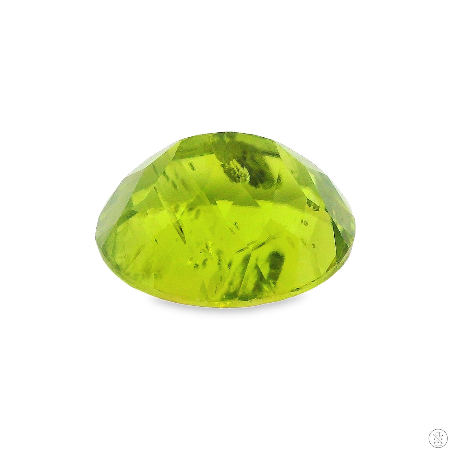 4.50 Carat Natural Peridot 11 x 9 mm Oval Faceted Gemstone Loose