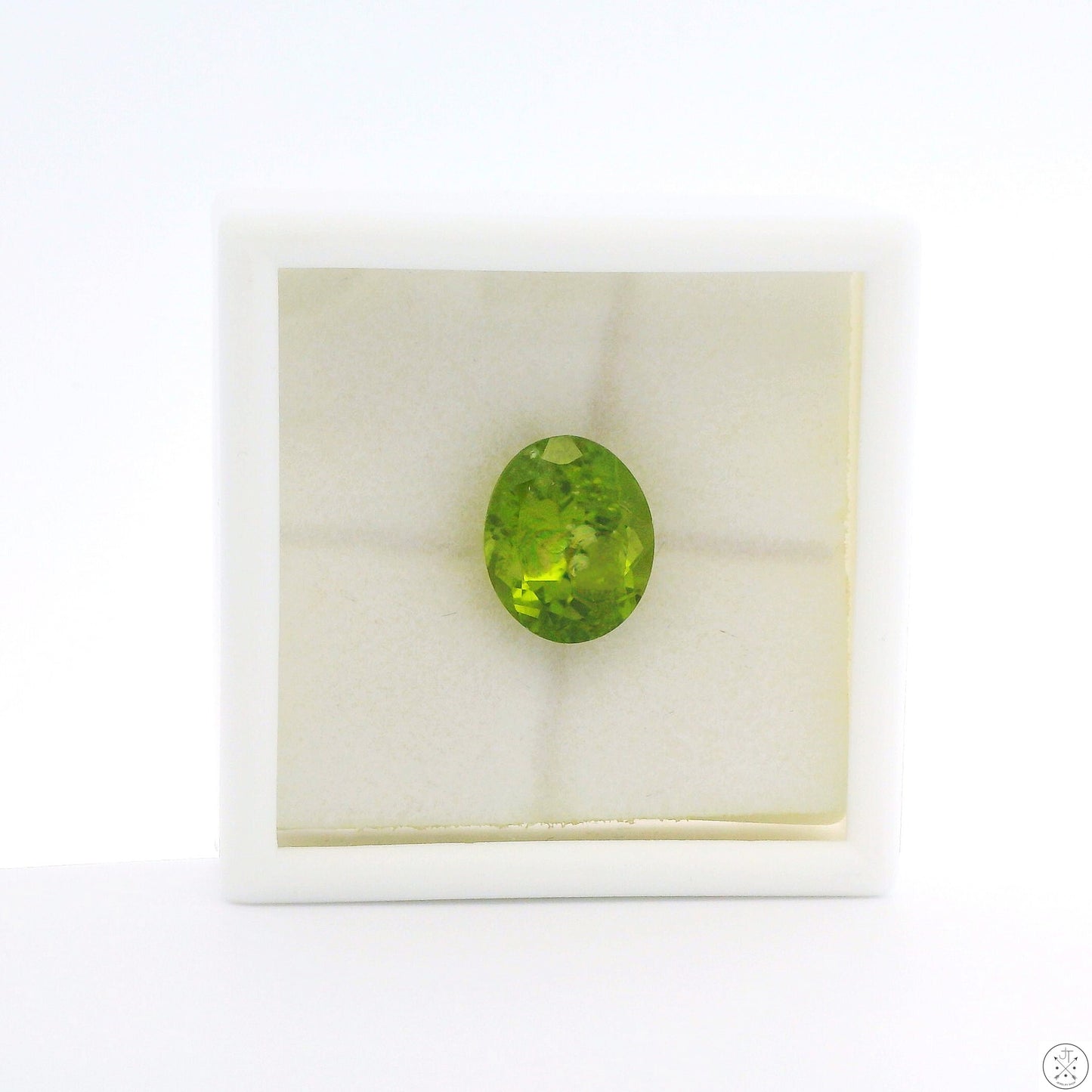 4.50 Carat Natural Peridot 11 x 9 mm Oval Faceted Gemstone Loose