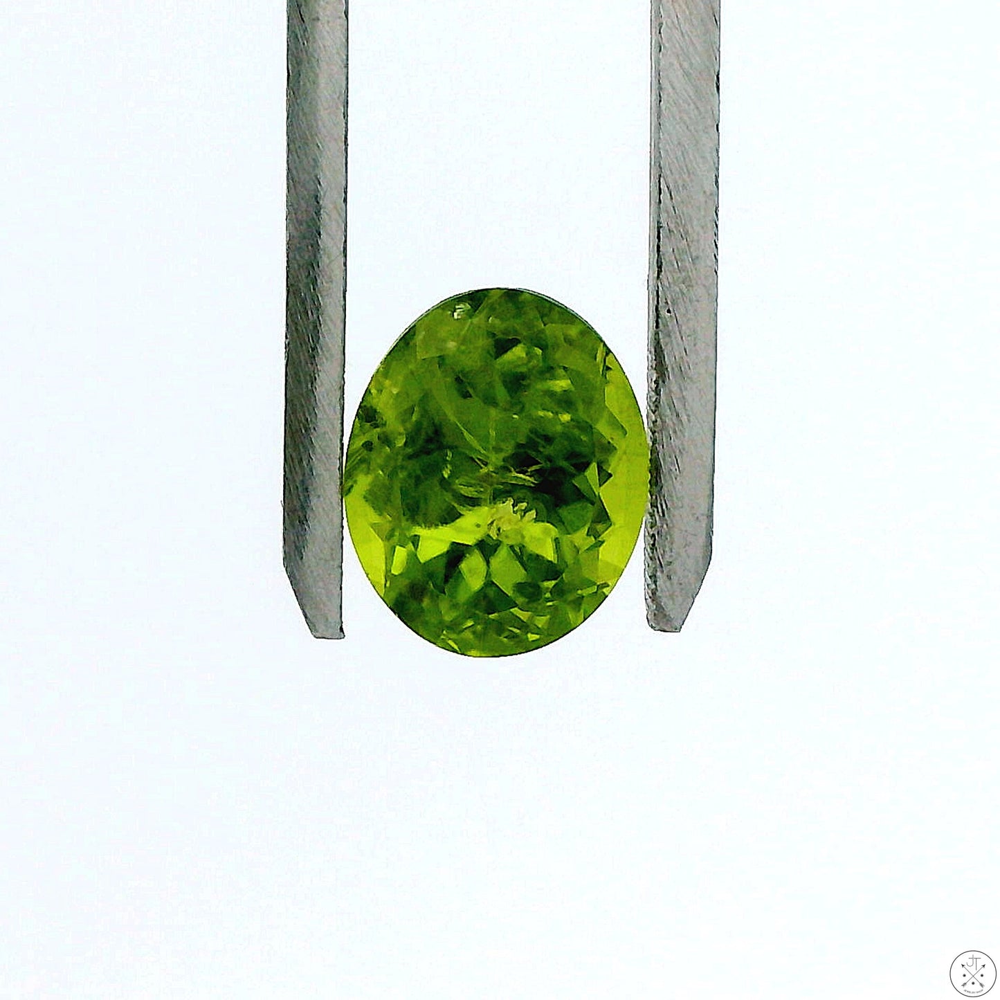 4.50 Carat Natural Peridot 11 x 9 mm Oval Faceted Gemstone Loose