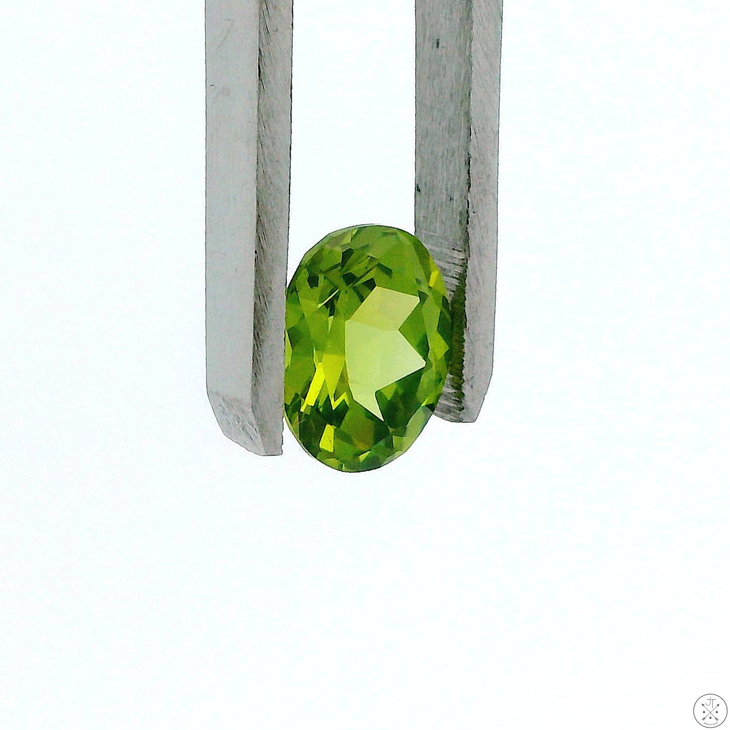 5.08 Carat Natural Peridot 11 x 9 mm Oval Faceted Gemstone Loose