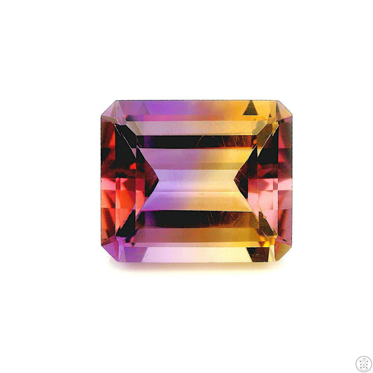 10.09 Carat Natural Ametrine 14 x 11 mm Emerald Faceted Gemstone Loose Amethyst Citrine