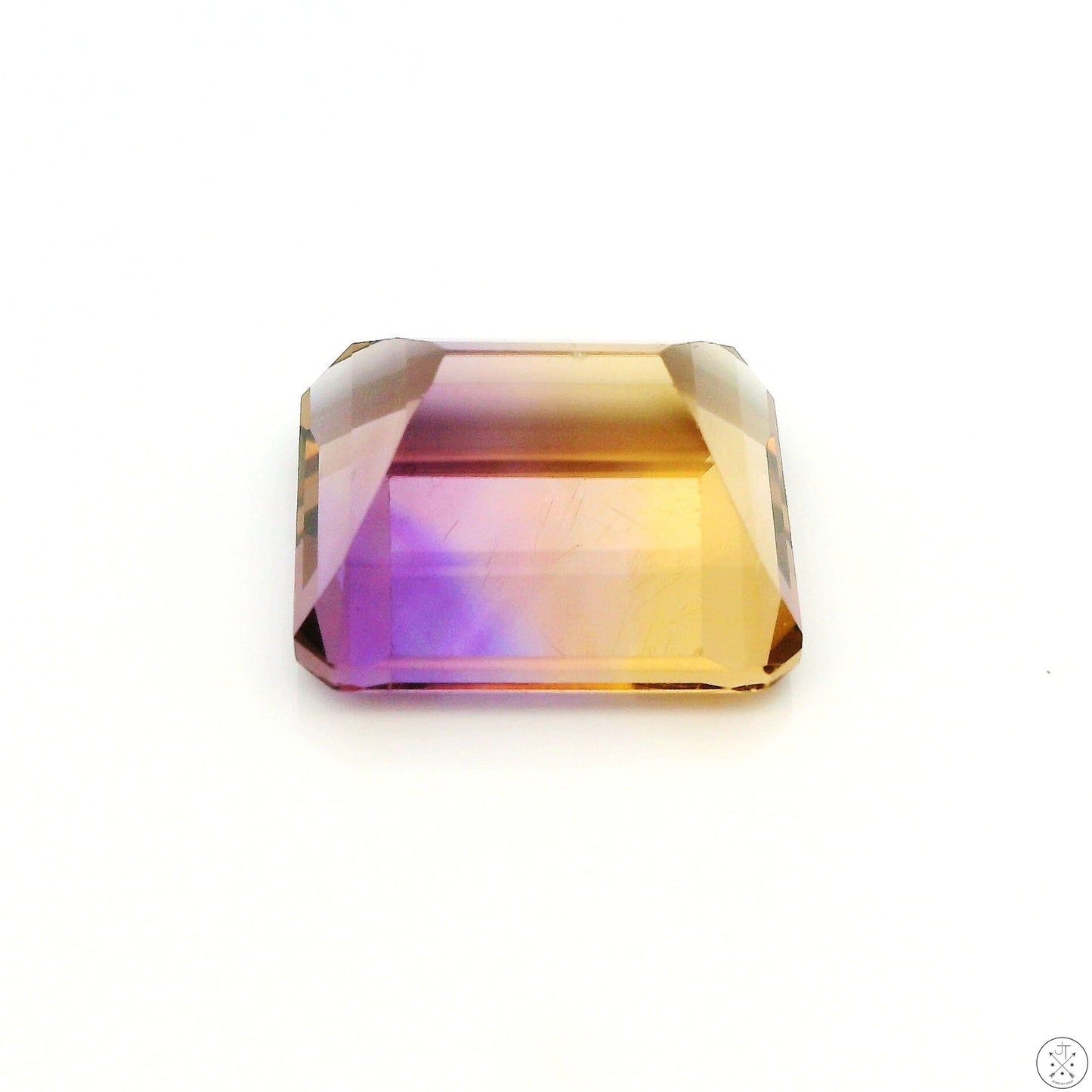 10.09 Carat Natural Ametrine 14 x 11 mm Emerald Faceted Gemstone Loose Amethyst Citrine