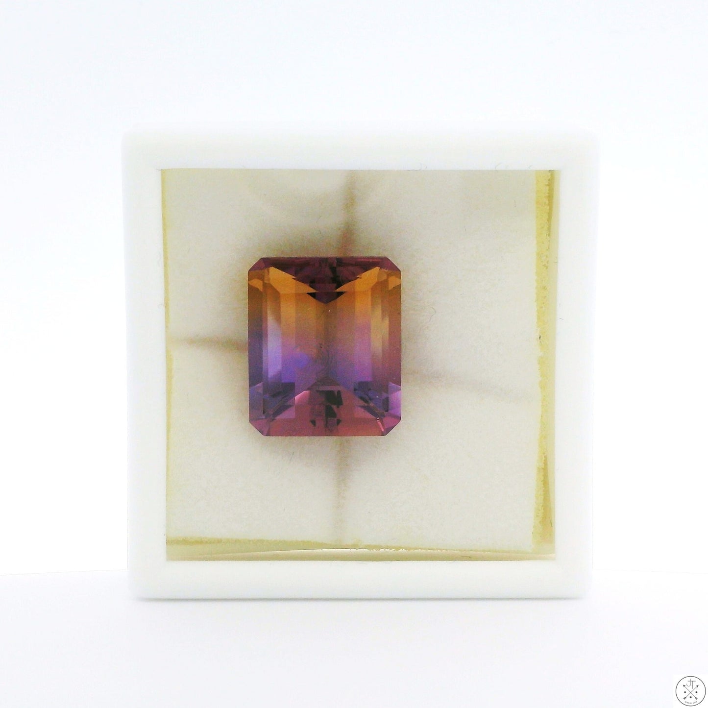 10.09 Carat Natural Ametrine 14 x 11 mm Emerald Faceted Gemstone Loose Amethyst Citrine