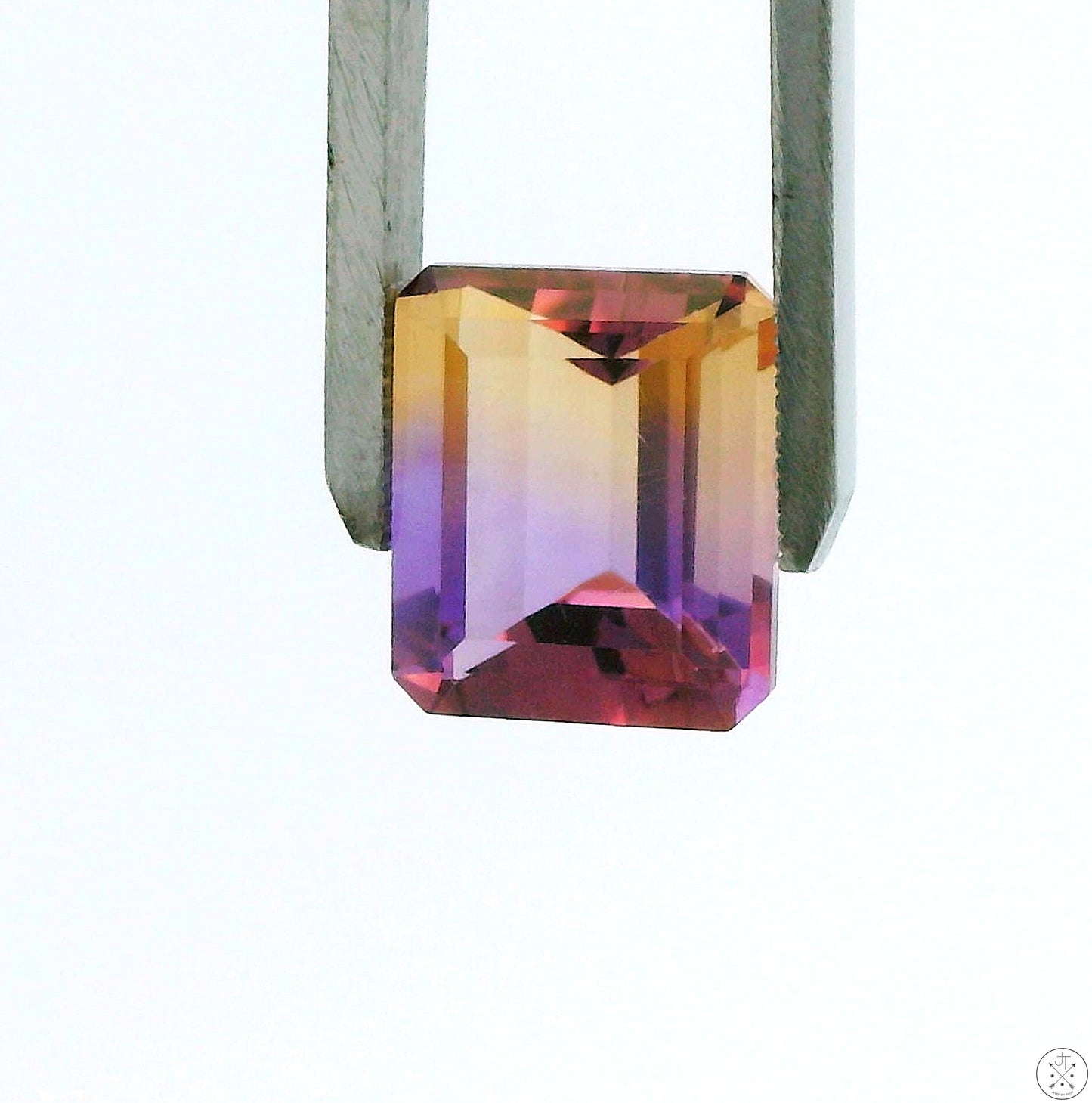 10.09 Carat Natural Ametrine 14 x 11 mm Emerald Faceted Gemstone Loose Amethyst Citrine