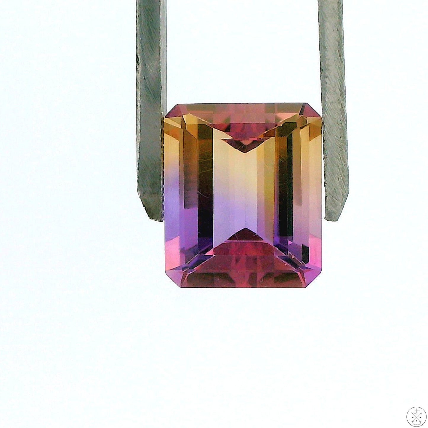 10.09 Carat Natural Ametrine 14 x 11 mm Emerald Faceted Gemstone Loose Amethyst Citrine