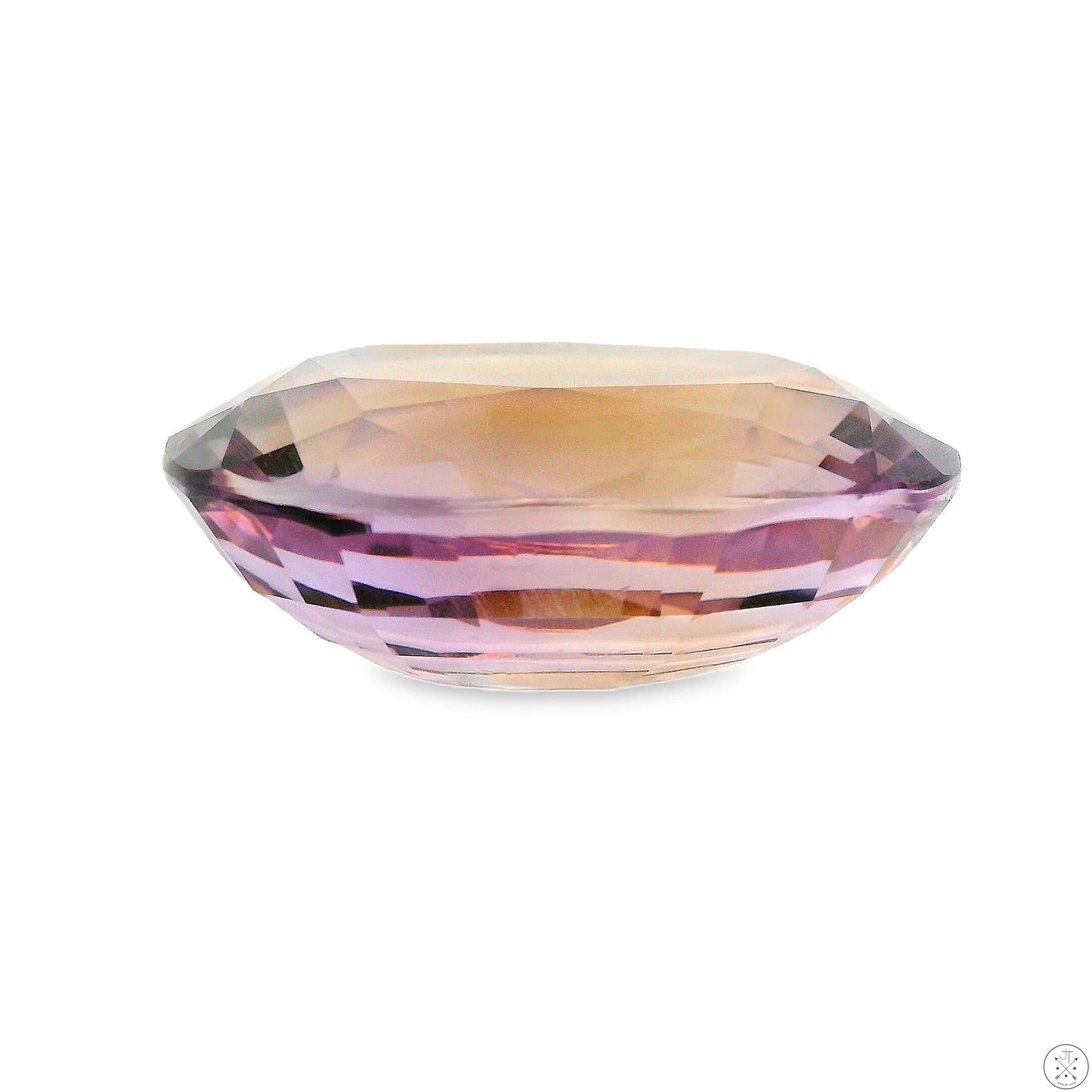 26.72 Carat Natural Ametrine 23 x 18 mm Oval Faceted Gemstone Loose Amethyst Citrine