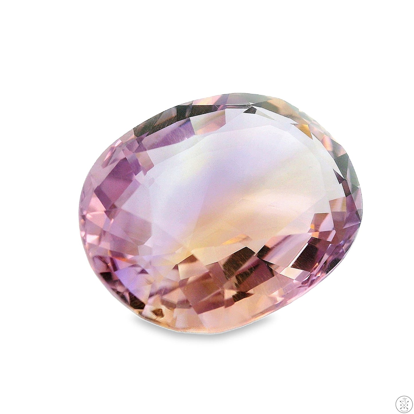 26.72 Carat Natural Ametrine 23 x 18 mm Oval Faceted Gemstone Loose Amethyst Citrine