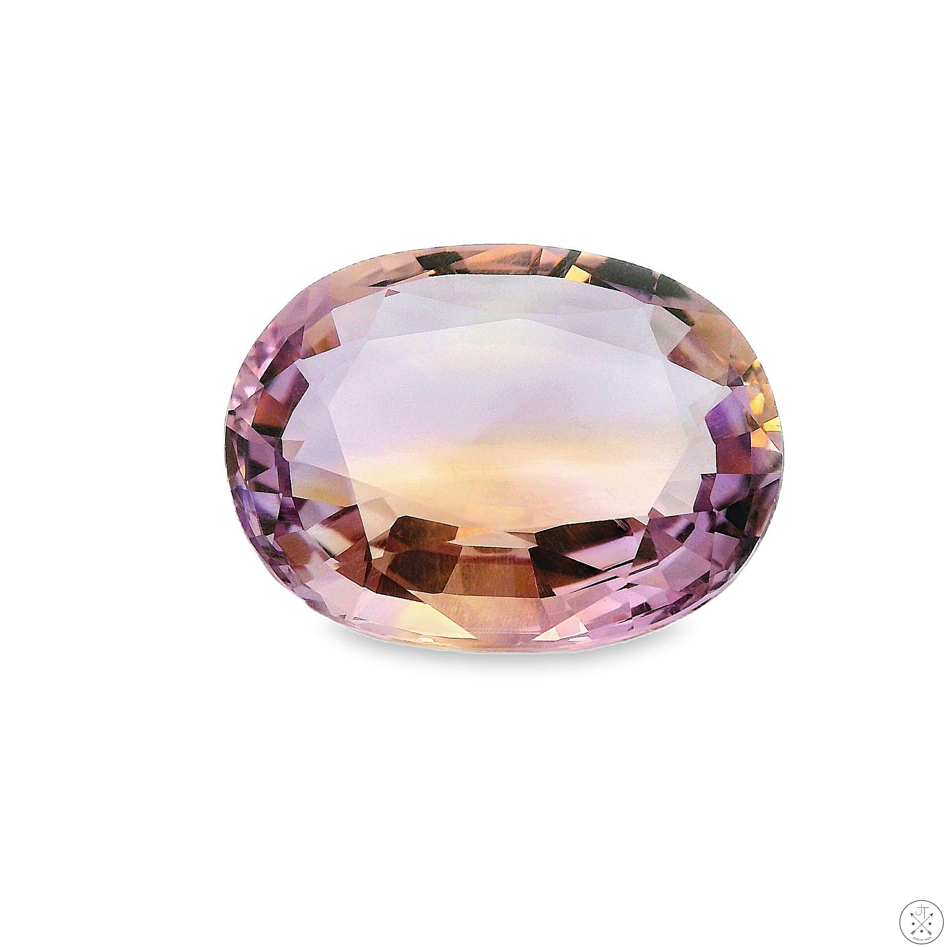 26.72 Carat Natural Ametrine 23 x 18 mm Oval Faceted Gemstone Loose Amethyst Citrine