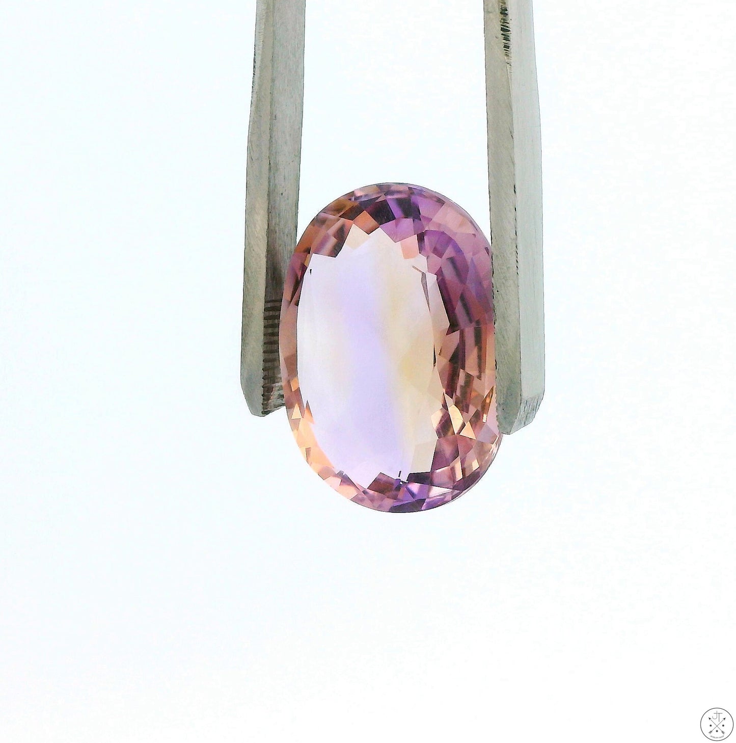 26.72 Carat Natural Ametrine 23 x 18 mm Oval Faceted Gemstone Loose Amethyst Citrine