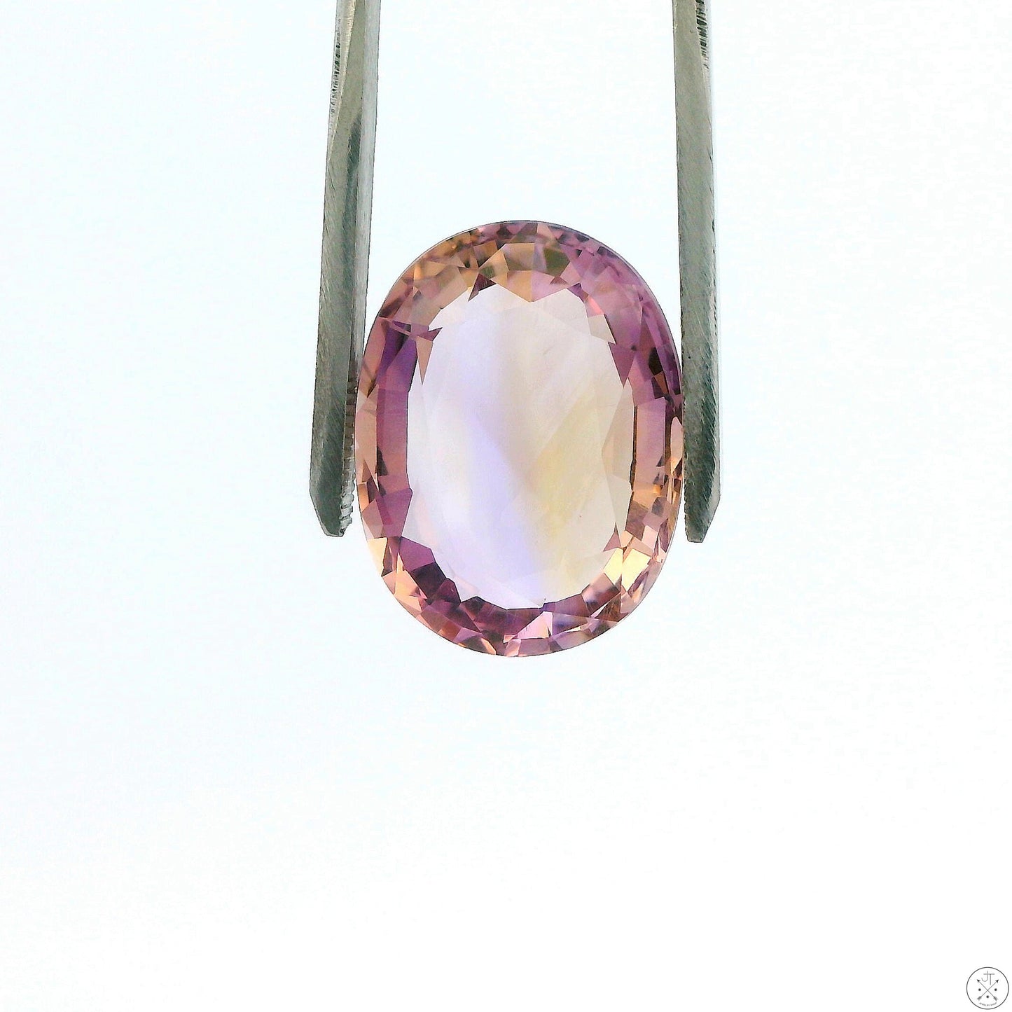 26.72 Carat Natural Ametrine 23 x 18 mm Oval Faceted Gemstone Loose Amethyst Citrine