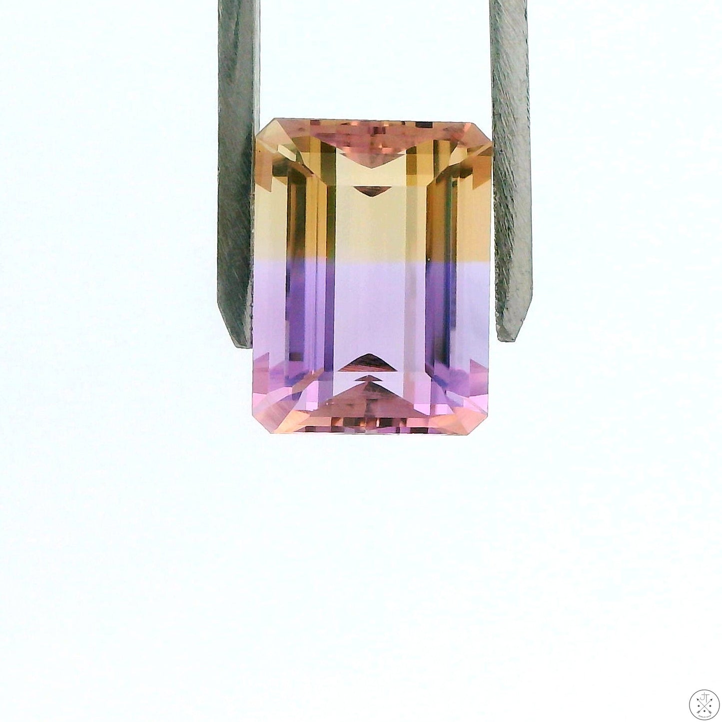 11.94 Carat Natural Ametrine 16 x 12 mm Emerald Faceted Gemstone Loose Amethyst Citrine