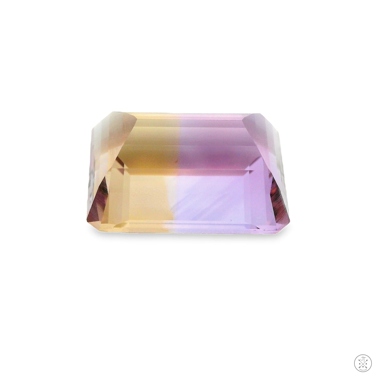 11.94 Carat Natural Ametrine 16 x 12 mm Emerald Faceted Gemstone Loose Amethyst Citrine