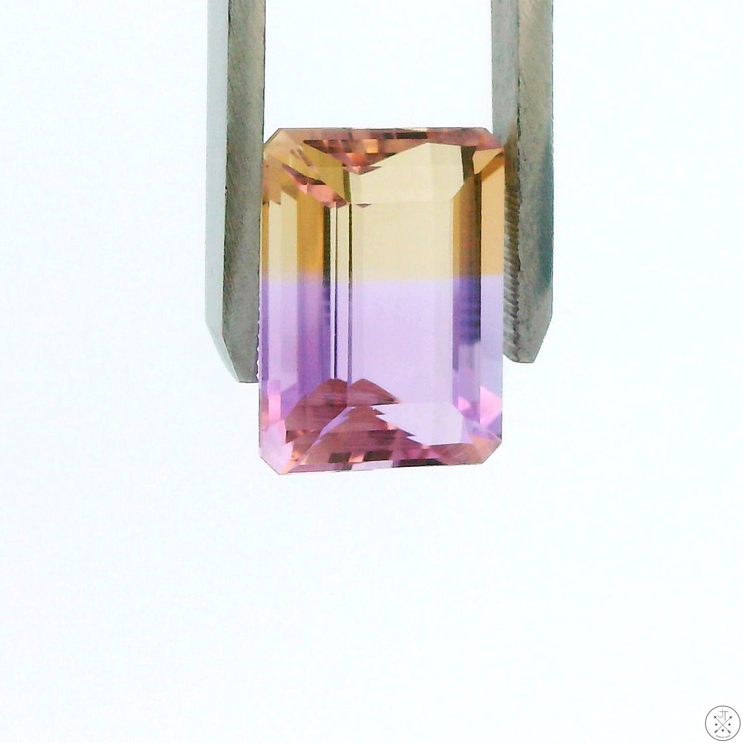 11.94 Carat Natural Ametrine 16 x 12 mm Emerald Faceted Gemstone Loose Amethyst Citrine