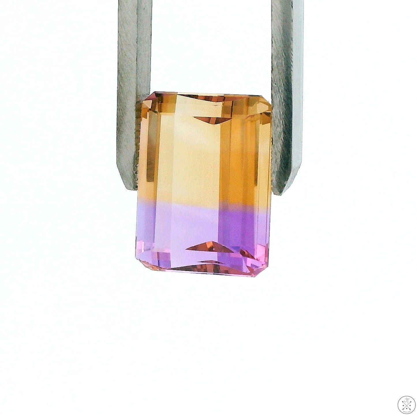 11.75 Carat Natural Ametrine 16 x 12 mm Emerald Faceted Gemstone Loose Amethyst Citrine