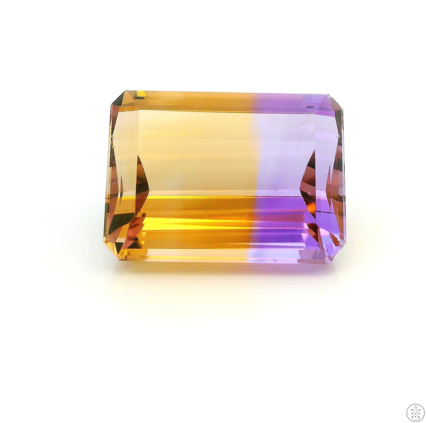 11.75 Carat Natural Ametrine 16 x 12 mm Emerald Faceted Gemstone Loose Amethyst Citrine