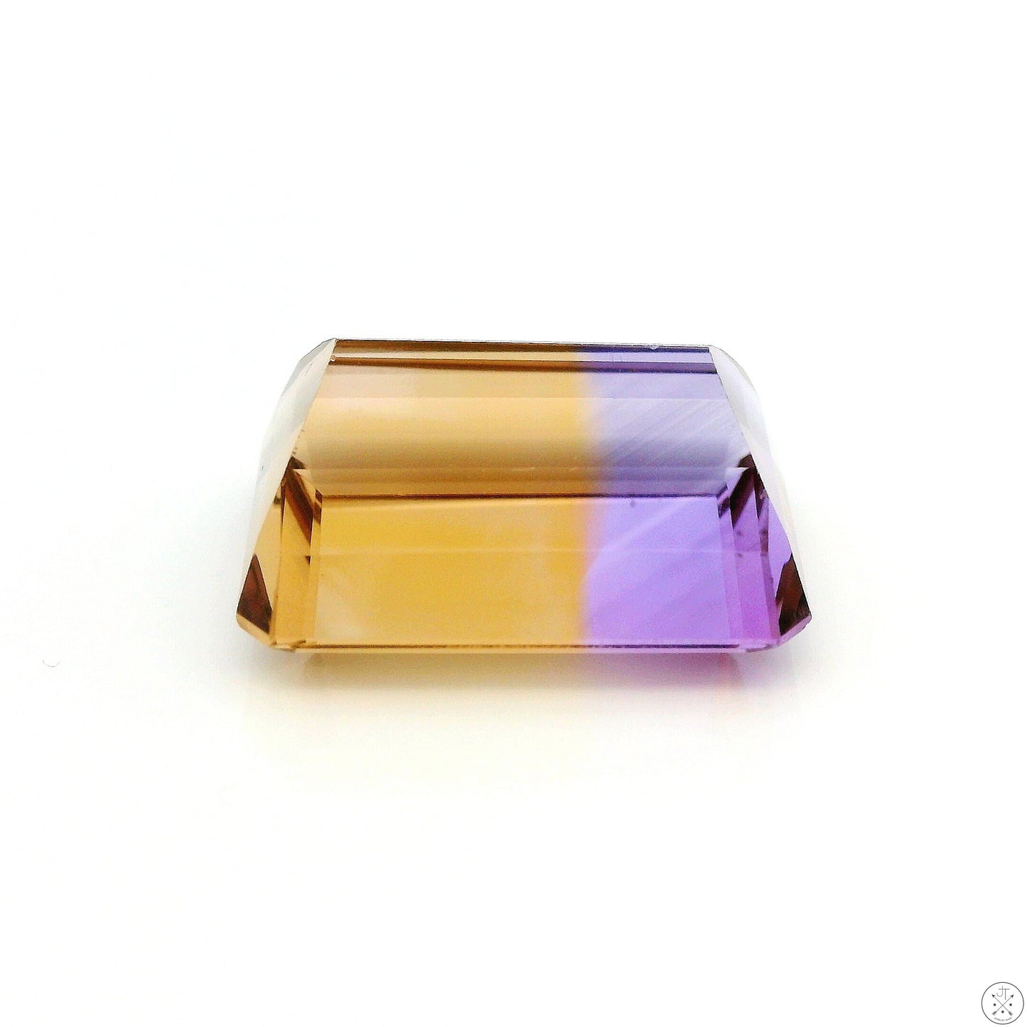 11.75 Carat Natural Ametrine 16 x 12 mm Emerald Faceted Gemstone Loose Amethyst Citrine