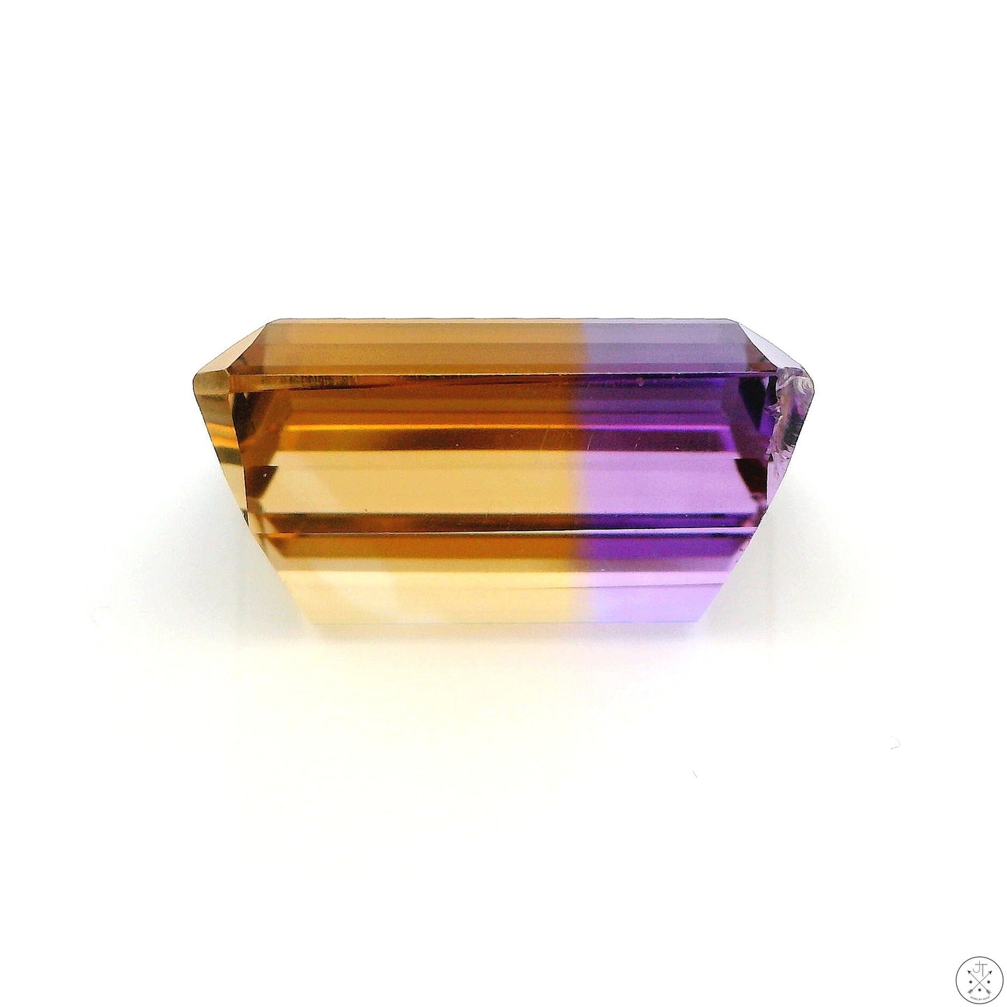 11.75 Carat Natural Ametrine 16 x 12 mm Emerald Faceted Gemstone Loose Amethyst Citrine