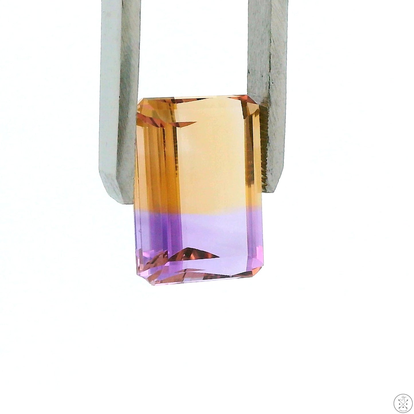 11.75 Carat Natural Ametrine 16 x 12 mm Emerald Faceted Gemstone Loose Amethyst Citrine