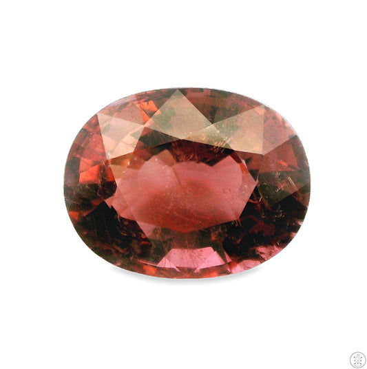7.51 Carat Natural Pink Tourmaline 14 x 11 mm Oval Faceted Gemstone Loose