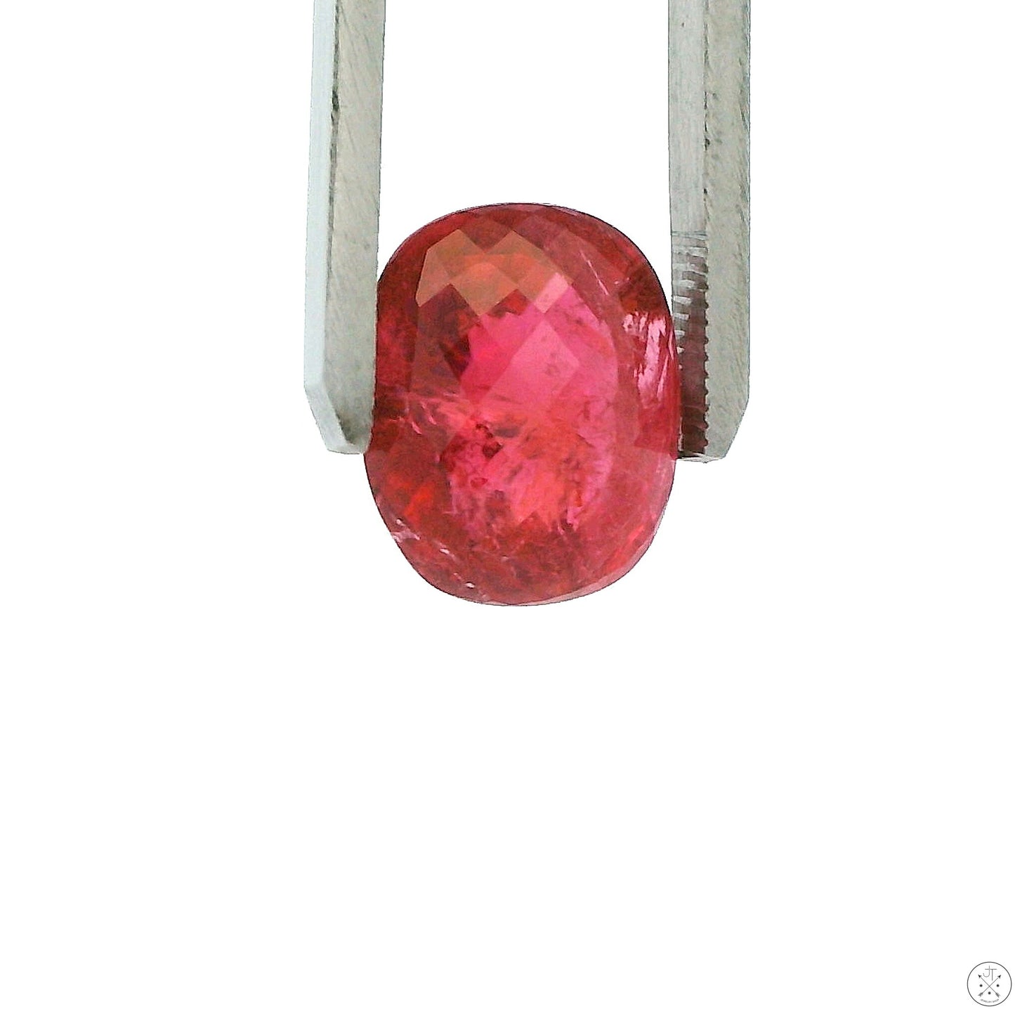 12.05 Carat Natural Pink Tourmaline 15 x 12 mm Cushion Faceted Gemstone Loose Oval