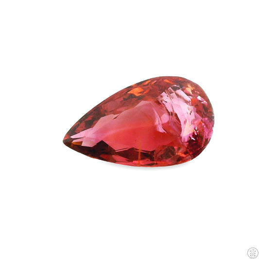 4.71 Carat Natural Pink Tourmaline 15 x 9 mm Pear Faceted Gemstone Loose