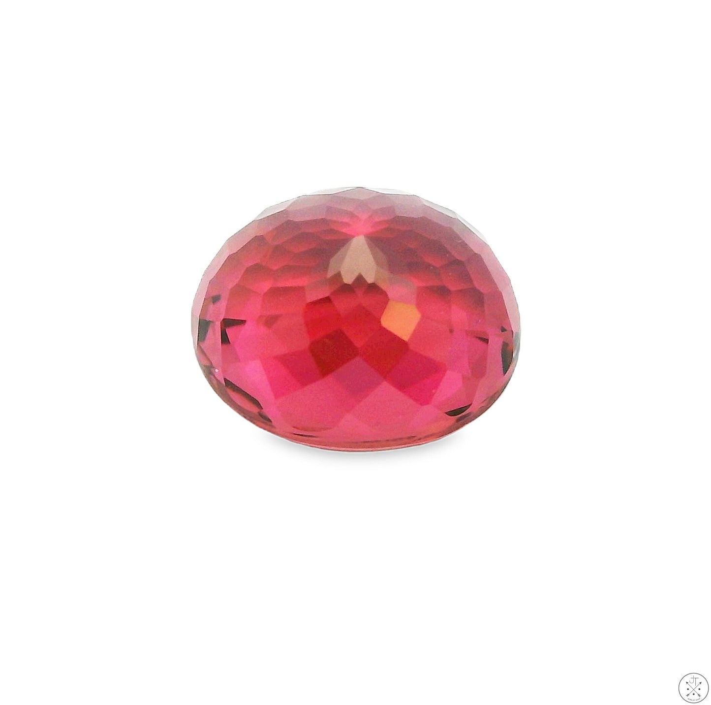 2.42 Carat Natural Pink Tourmaline 8.6 x 7.5 mm Oval Faceted Gemstone Loose