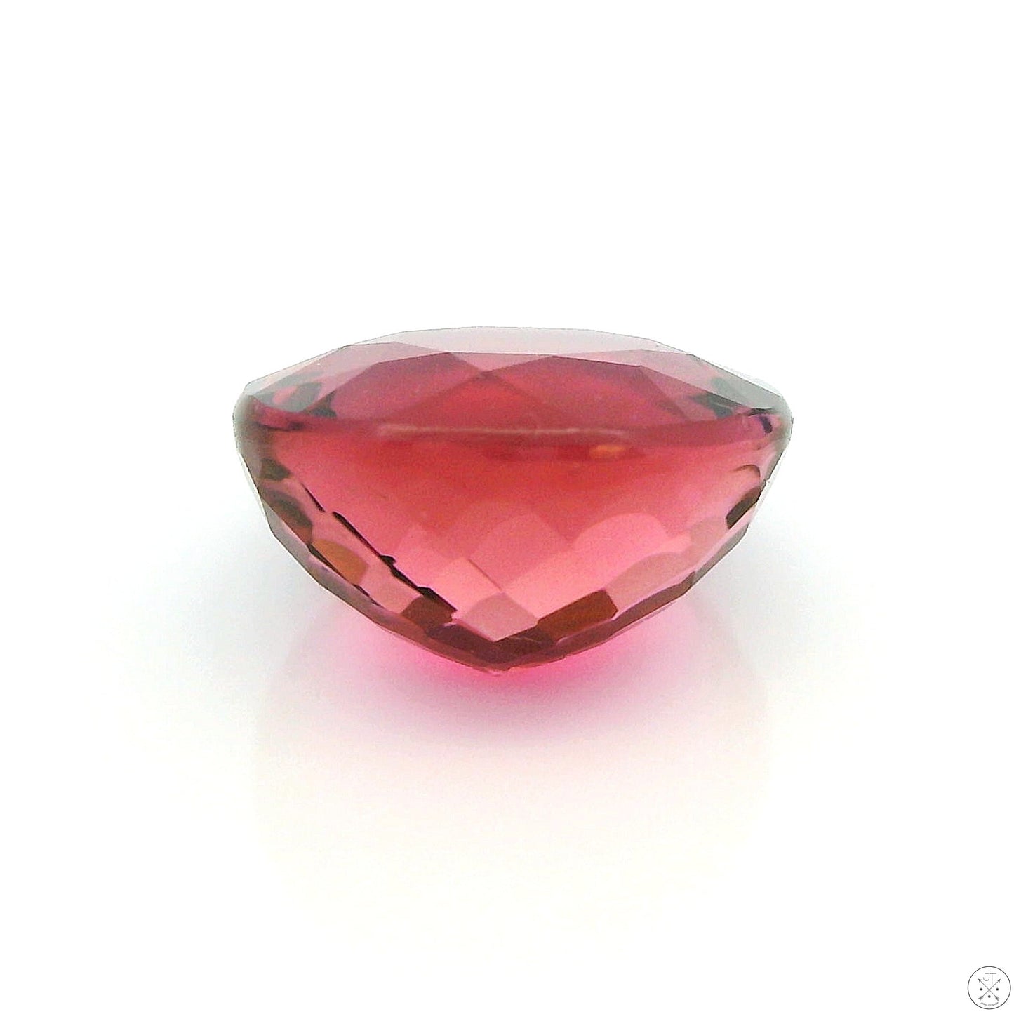 2.42 Carat Natural Pink Tourmaline 8.6 x 7.5 mm Oval Faceted Gemstone Loose