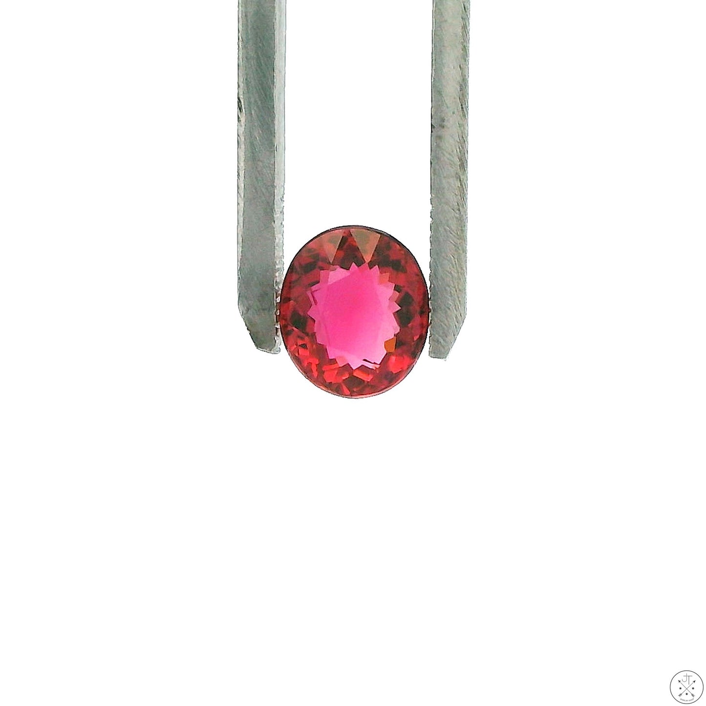 2.42 Carat Natural Pink Tourmaline 8.6 x 7.5 mm Oval Faceted Gemstone Loose