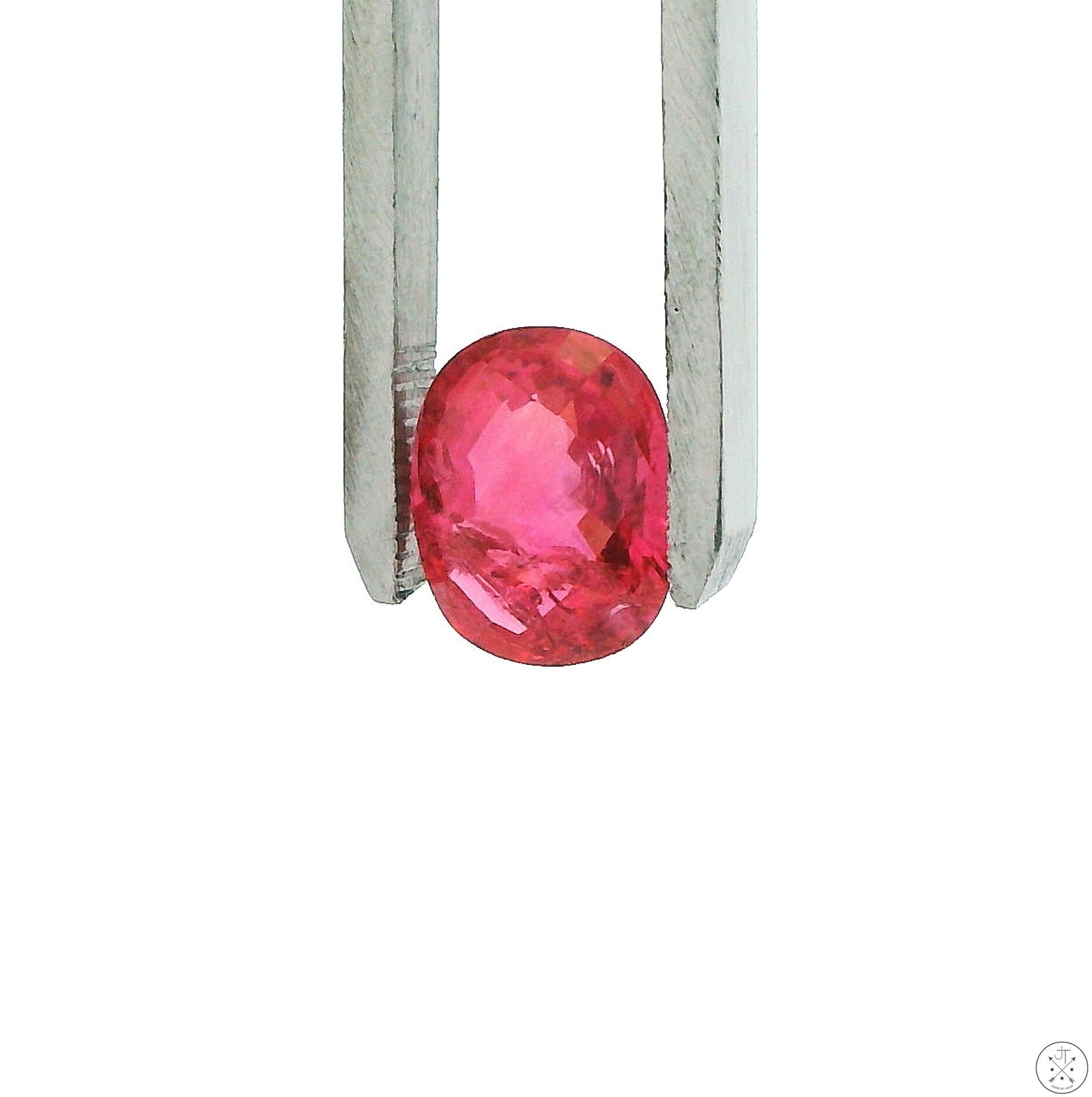 3.98 Carat Natural Pink Tourmaline 11 x 9 mm Cushion Faceted Gemstone Loose