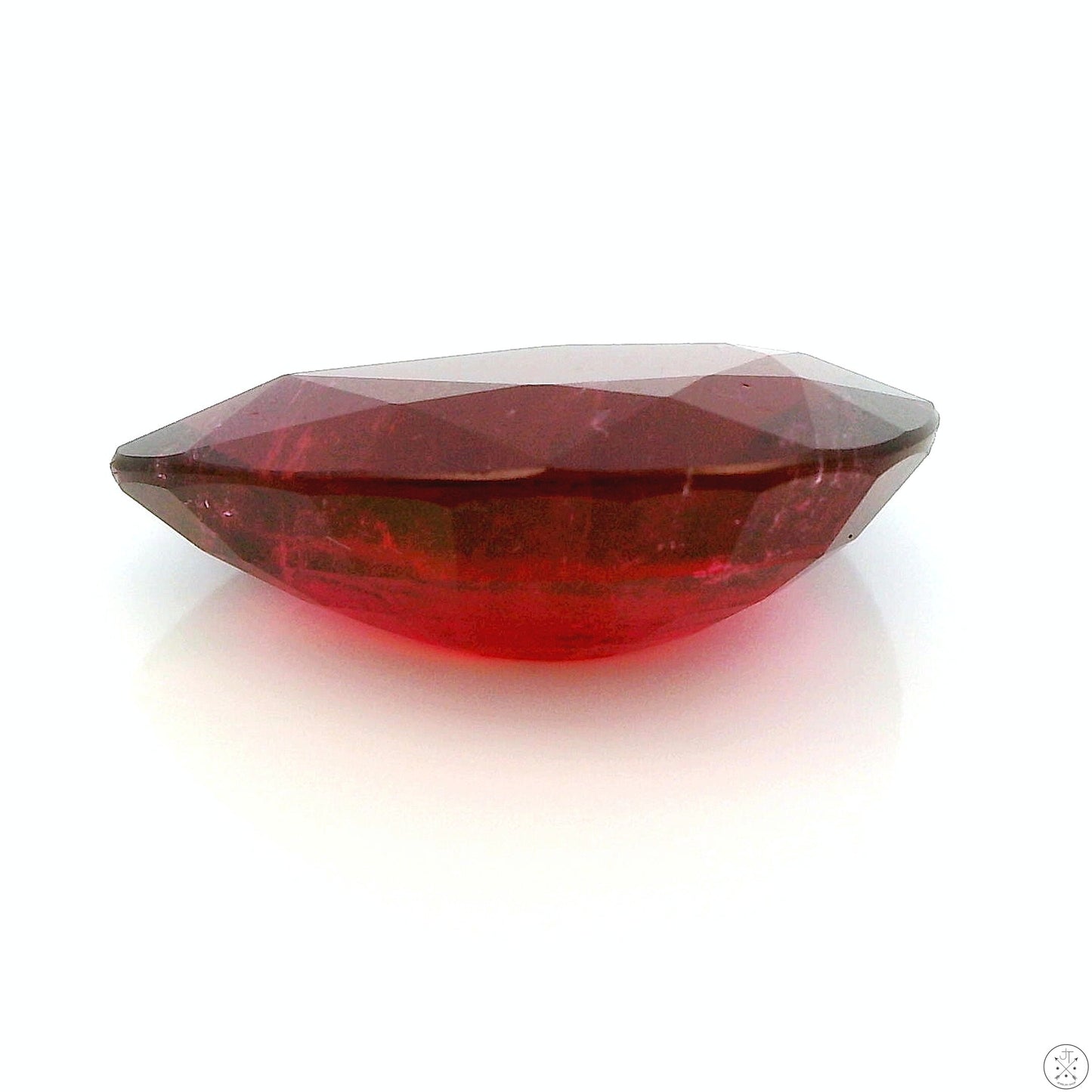 8.39 Carat Natural Rubellite Tourmaline 18 x 12 mm Pear Faceted Gemstone Loose