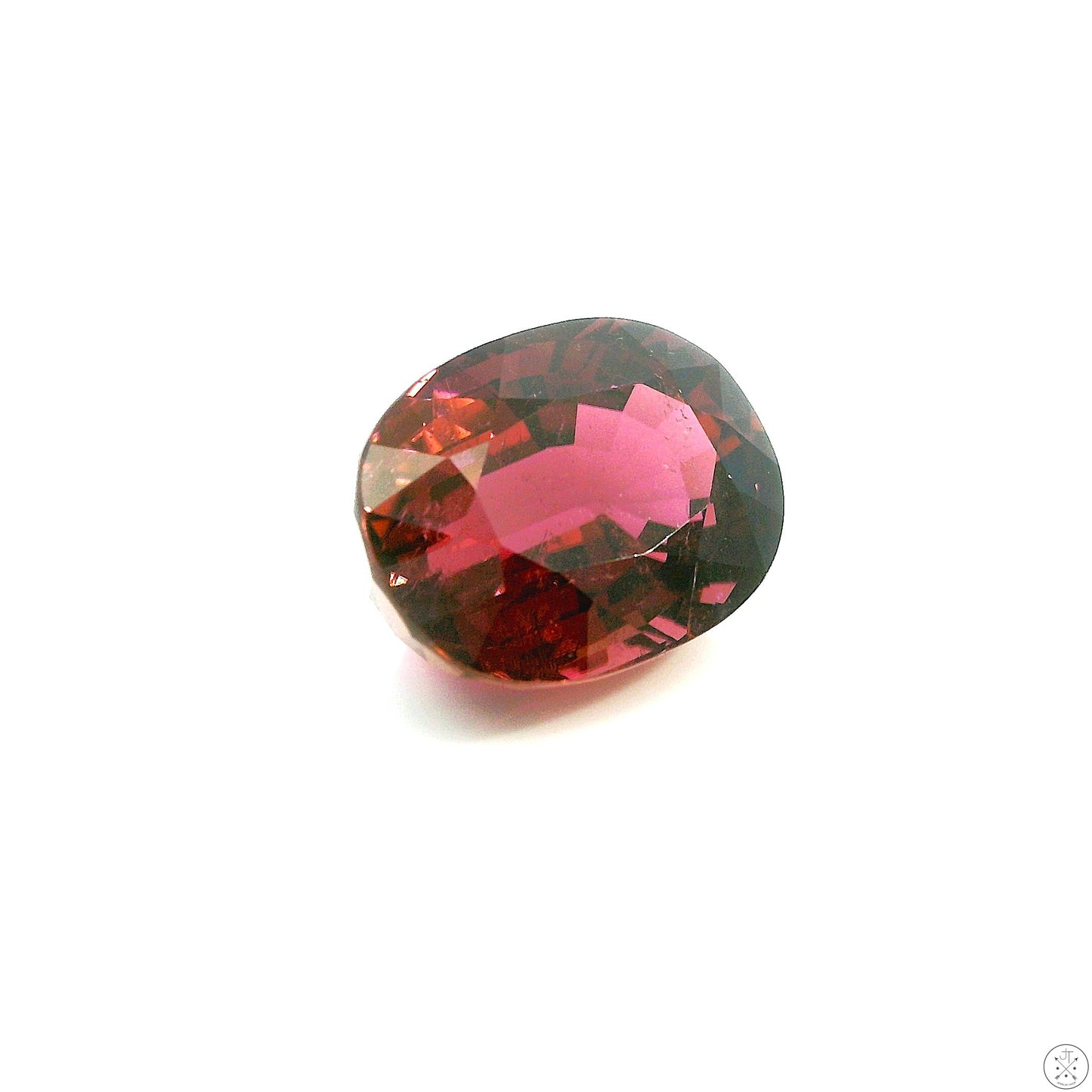5.31 Carat Natural Pink Tourmaline 12 x 9 mm Oval Faceted Gemstone Loose