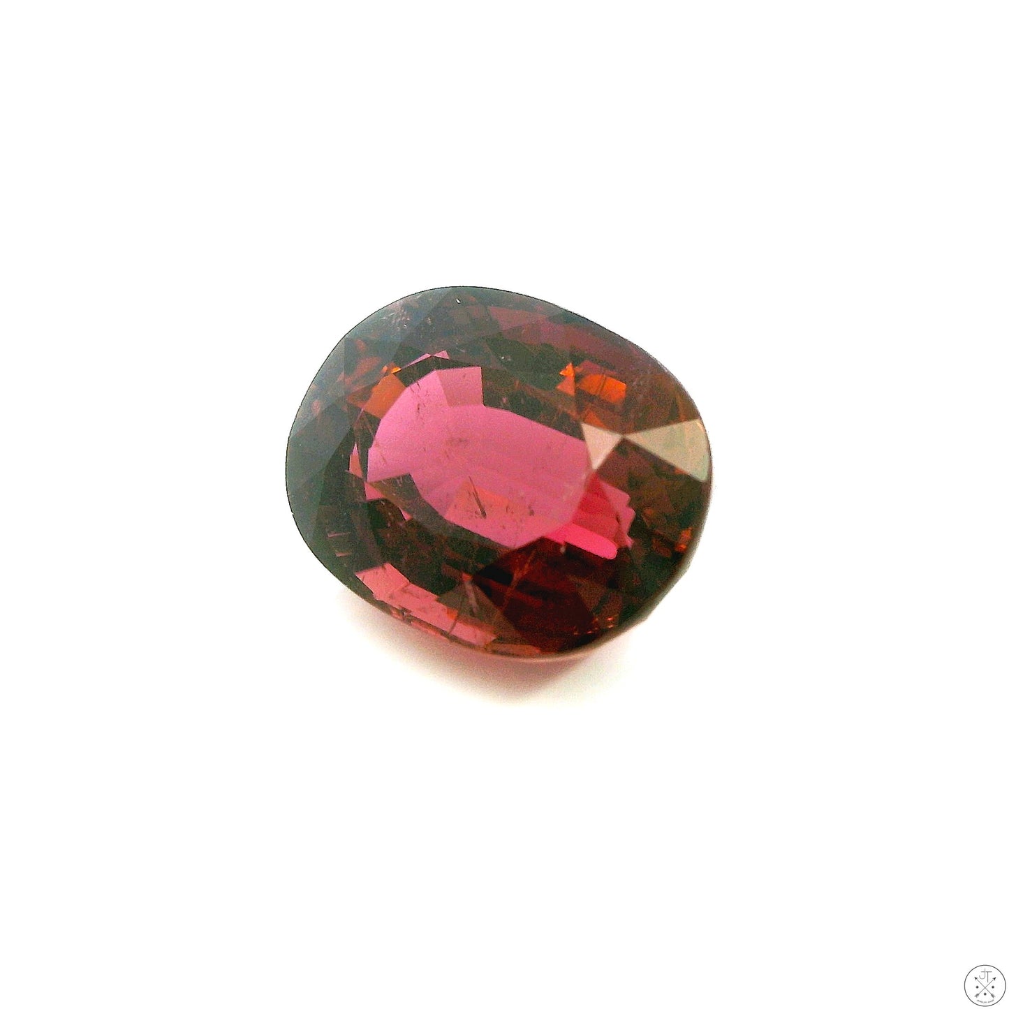 5.31 Carat Natural Pink Tourmaline 12 x 9 mm Oval Faceted Gemstone Loose