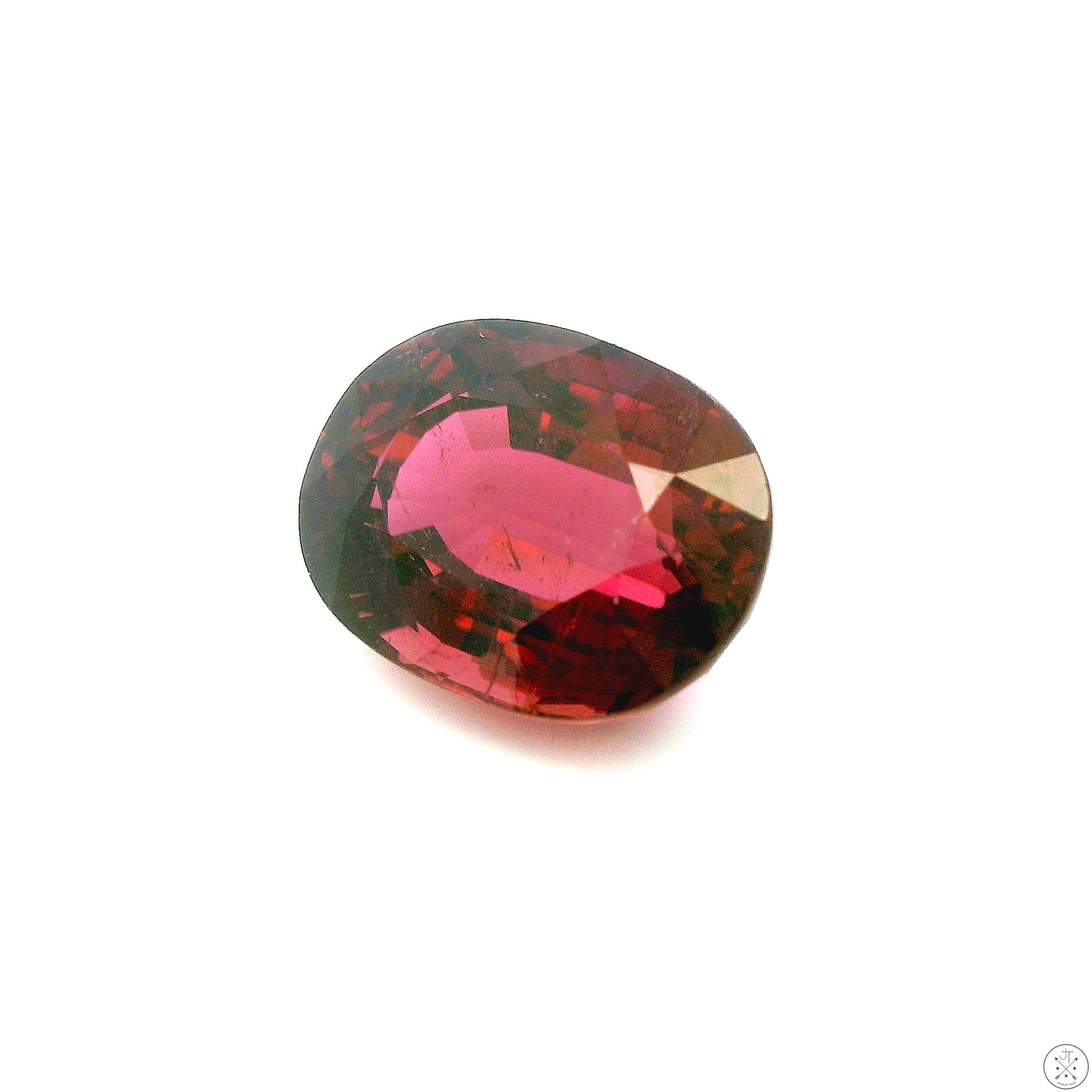 5.31 Carat Natural Pink Tourmaline 12 x 9 mm Oval Faceted Gemstone Loose