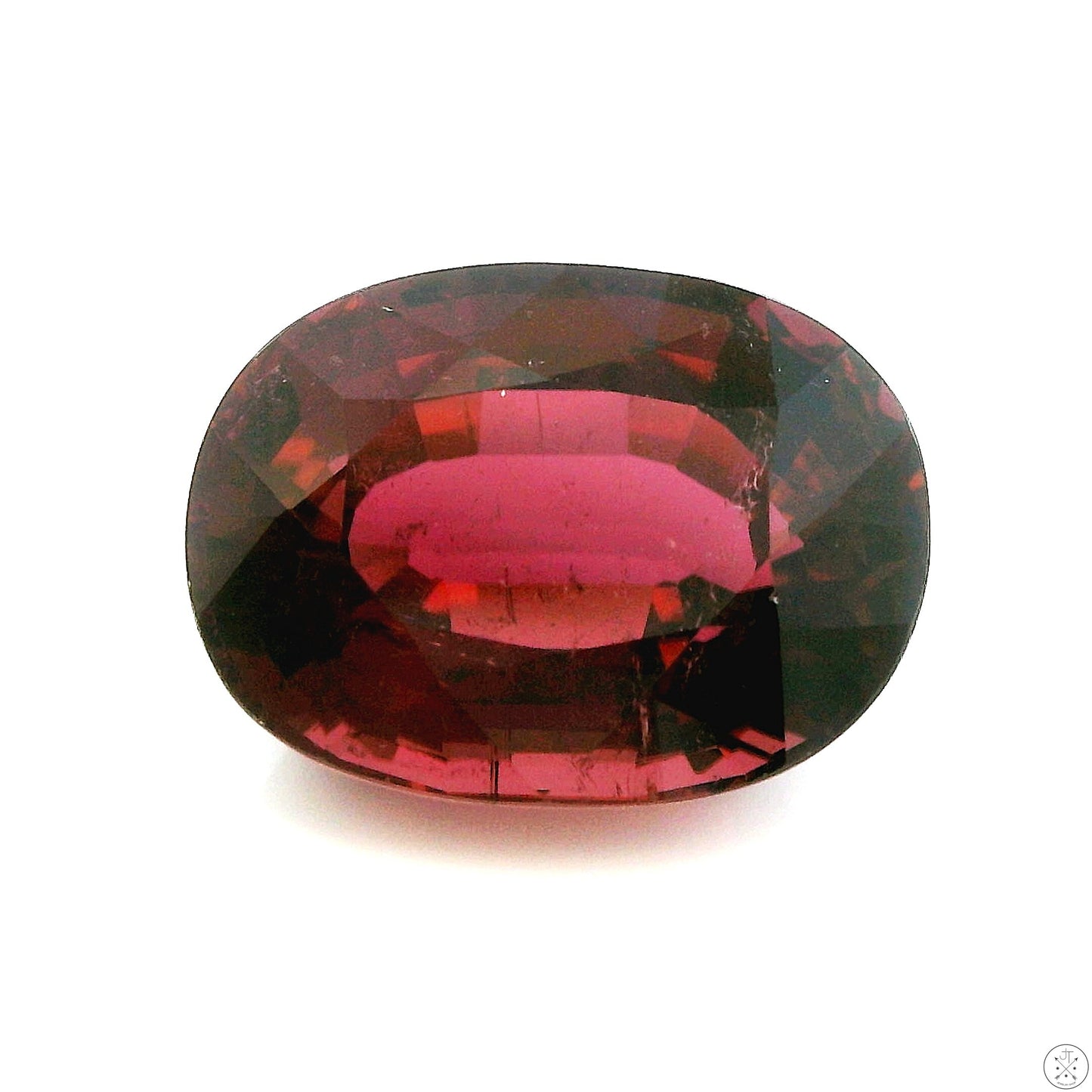 5.31 Carat Natural Pink Tourmaline 12 x 9 mm Oval Faceted Gemstone Loose