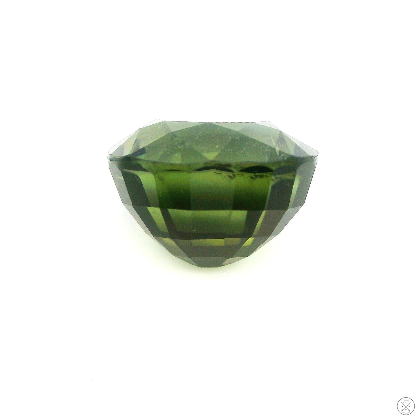 7.09 Carat Natural Green Tourmaline 12 x 10 mm Oval Faceted Gemstone Loose