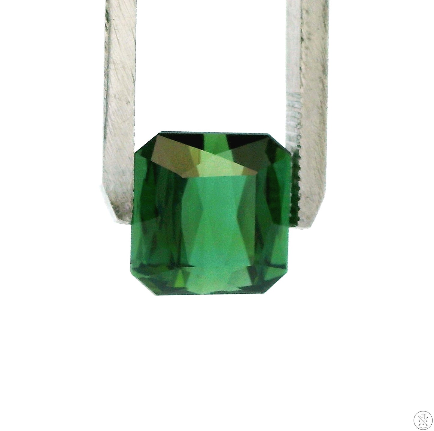 6.05 Carat Natural Green Tourmaline 10 mm Square Emerald Faceted Gemstone Loose