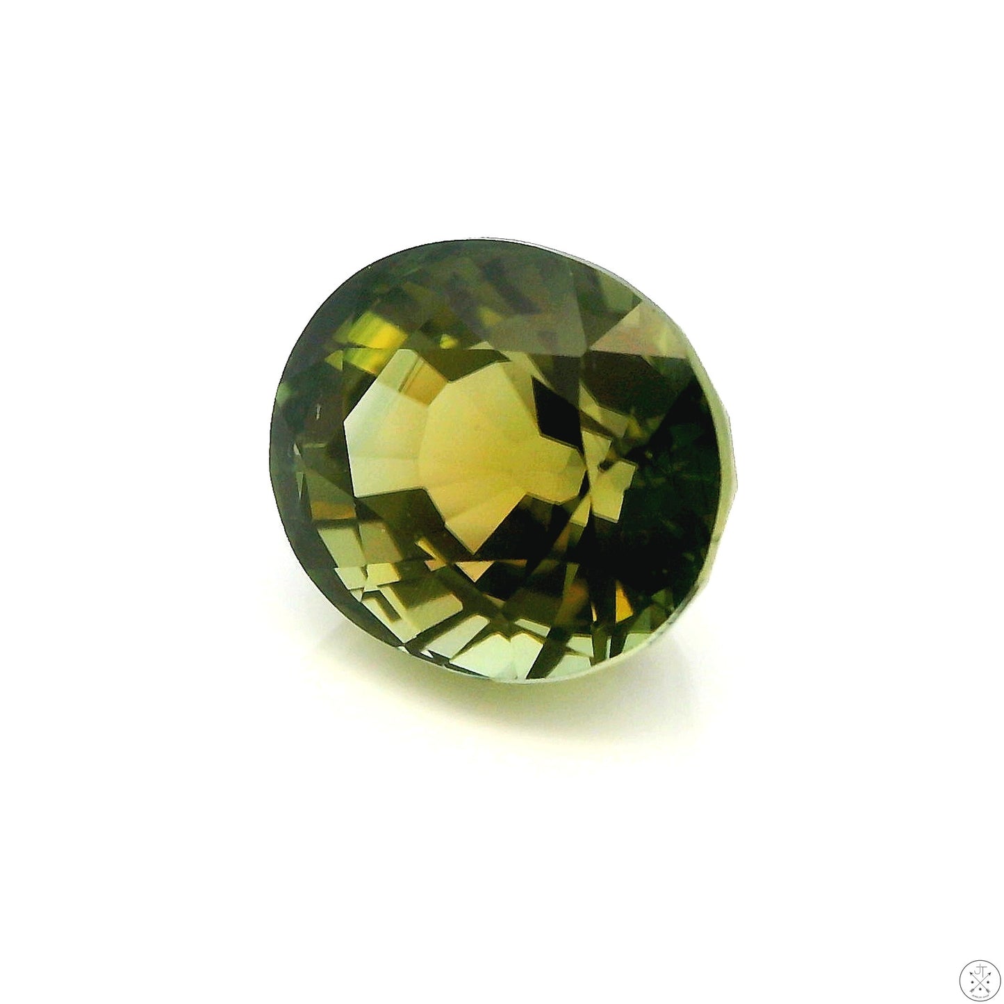 2.66 Carat Natural Green Tourmaline 8.5 x 7.2 mm Oval Faceted Gemstone Loose