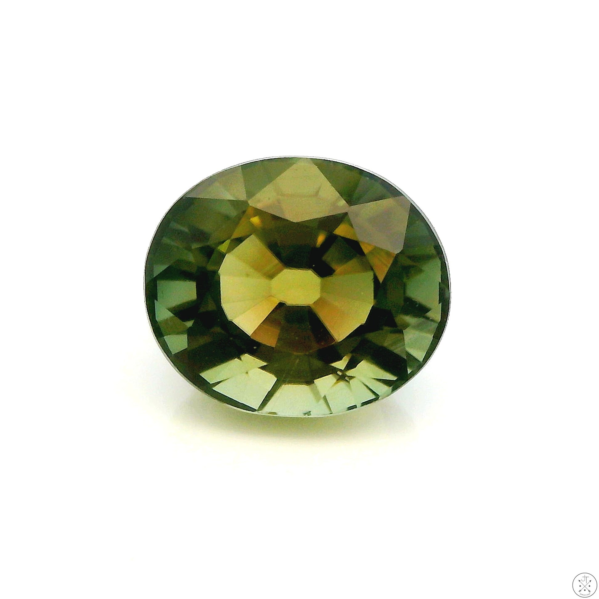 2.66 Carat Natural Green Tourmaline 8.5 x 7.2 mm Oval Faceted Gemstone Loose
