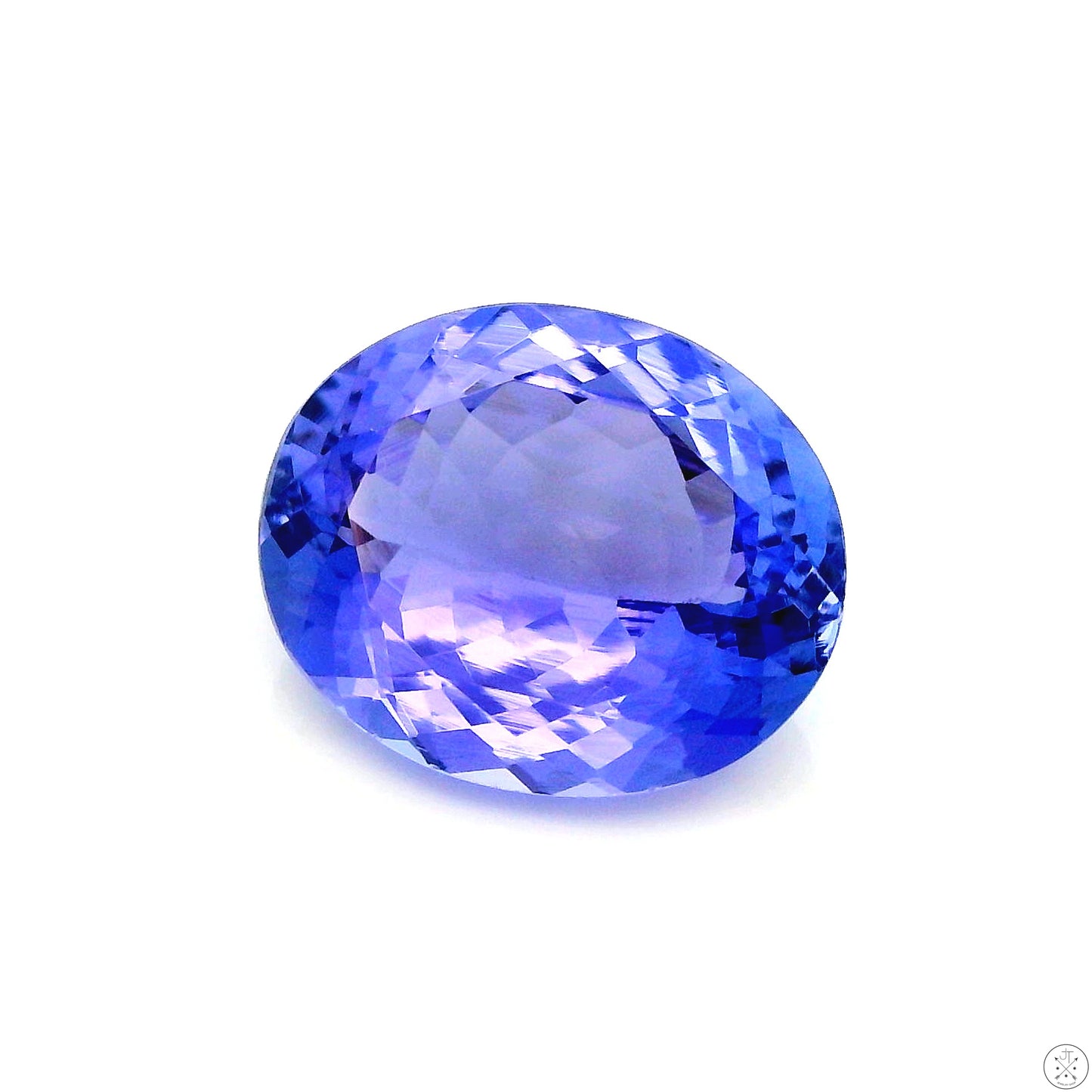 3.81 Carat Natural Tanzanite 11 x 9 mm Oval Faceted Gemstone Loose