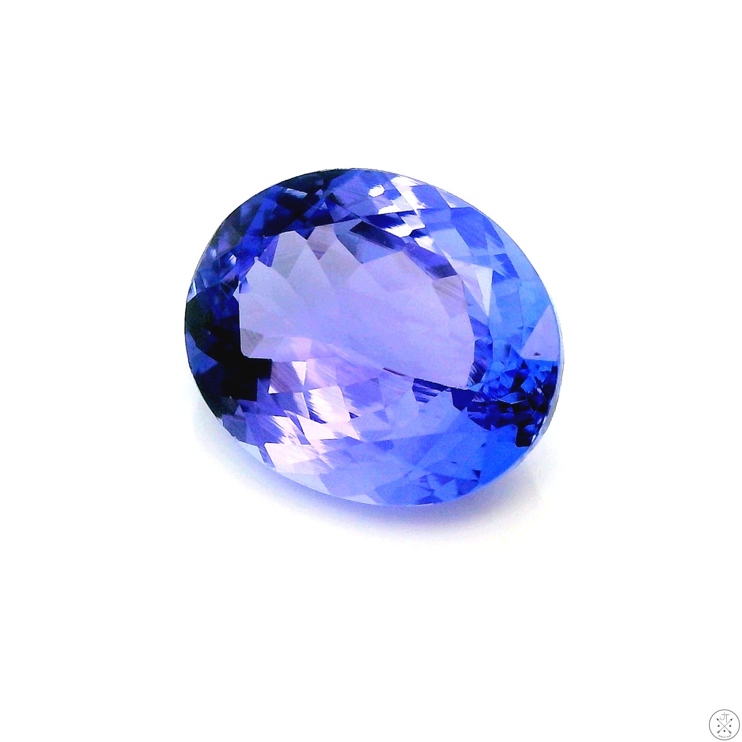 3.81 Carat Natural Tanzanite 11 x 9 mm Oval Faceted Gemstone Loose