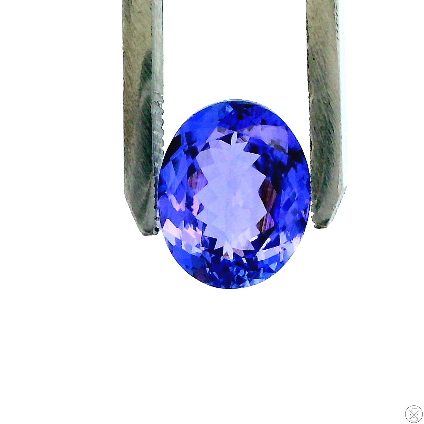 3.81 Carat Natural Tanzanite 11 x 9 mm Oval Faceted Gemstone Loose