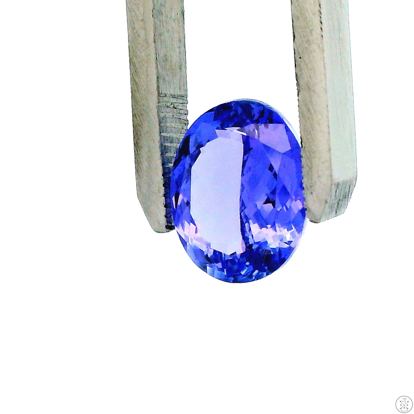 3.81 Carat Natural Tanzanite 11 x 9 mm Oval Faceted Gemstone Loose
