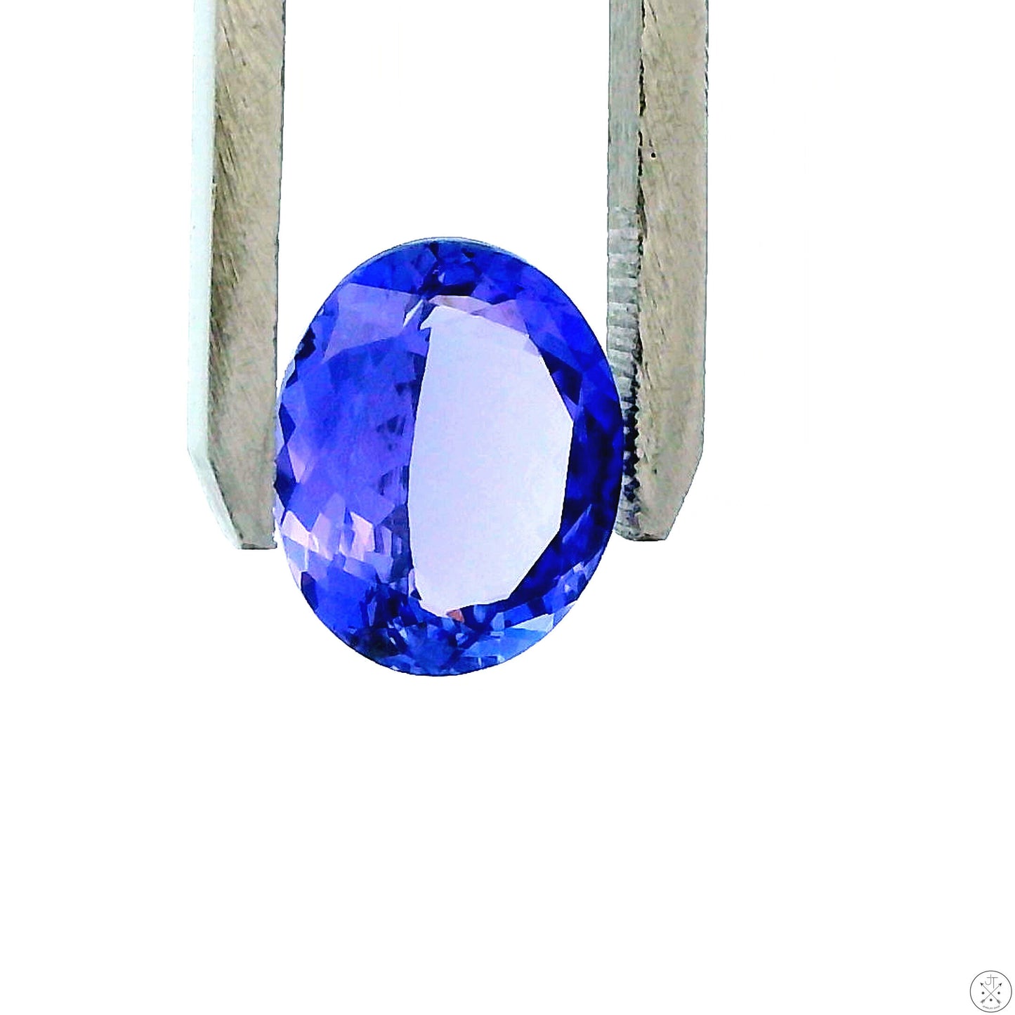 3.81 Carat Natural Tanzanite 11 x 9 mm Oval Faceted Gemstone Loose