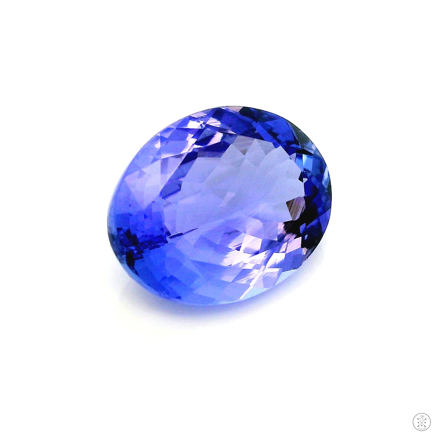 3.81 Carat Natural Tanzanite 11 x 9 mm Oval Faceted Gemstone Loose