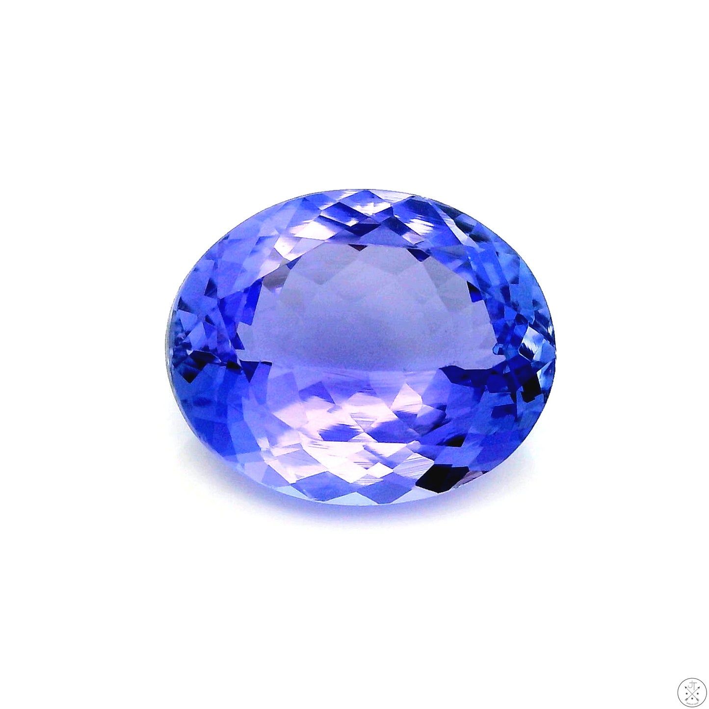 3.81 Carat Natural Tanzanite 11 x 9 mm Oval Faceted Gemstone Loose